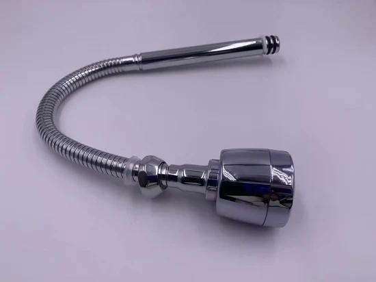 Tubo flessibile di scarico per rubinetti da cucina in acciaio inossidabile, girevole a 360 gradi
